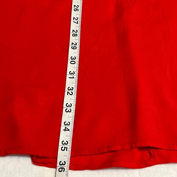 Shoreline Red Embroidered Boho Dress XL Sleeveless Rayon Tunic Festival Tie Back - Picture 9 of 10